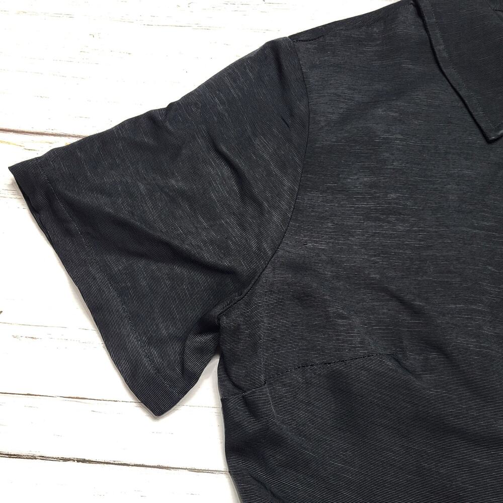 J. Crew Collection Shirtdress With Jewel Buttons Black Mini Short Sleeve Small 6 - Picture 6 of 9